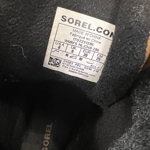 Sorel Slimpack II Waterproof Boot, Brown Leather & Textile, Womens Sz 8 - Picture 5 of 6